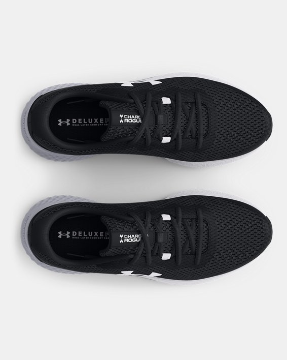 Men's UA Charged Rogue 3 Wide (4E) Running Shoes, Black, pdpMainDesktop image number 2